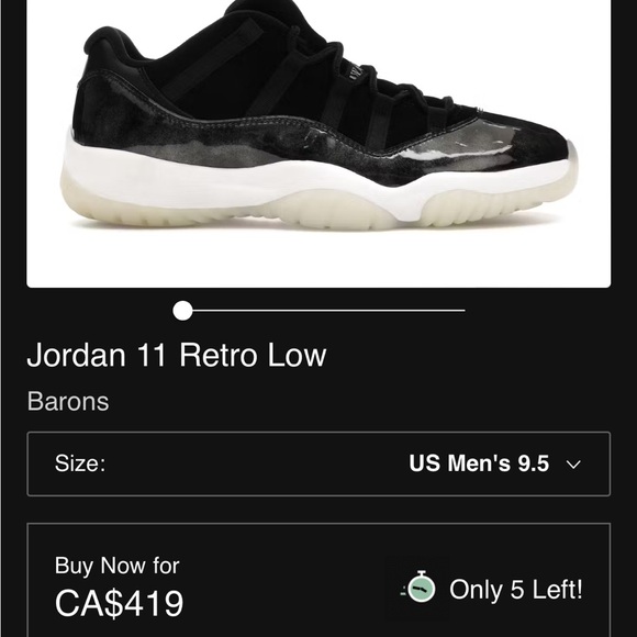 Authentic Jordan 11 baron - Picture 5 of 5